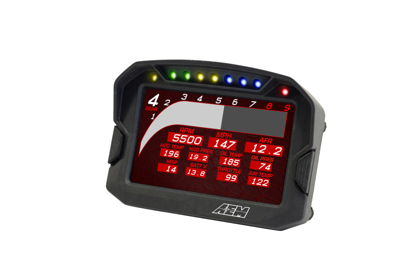 AEM CD-5G Carbon Digital Dash Display with Internal 10Hz GPS and Antenna, 30-5602