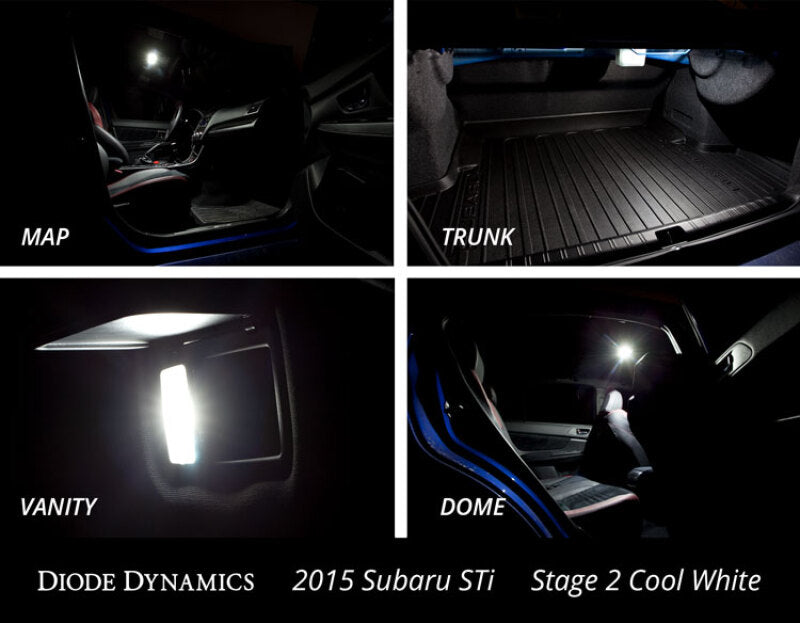 Diode Dynamics dioDD0263 Stage 2 Blue Interior LED Bulb Kit for 2015-2018 Subaru WRX STI