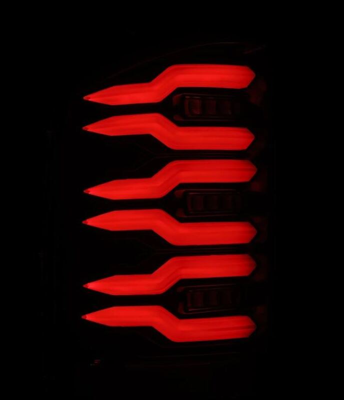 AlphaRex LUXX-Series LED Tail Lights Alpha-Black for 2007-2013 Chevrolet Silverado 1500, Part ARX620090