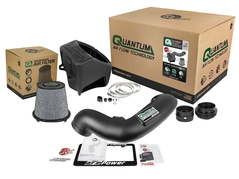 aFe Quantum Pro DRY S Cold Air Intake System for 2017–2019 Ford Power Stroke 6.7L Diesel, Part Number 53-10004D
