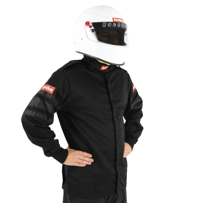 RaceQuip rqp111003RQP Black SFI-1 Single-Layer Race Jacket - Medium