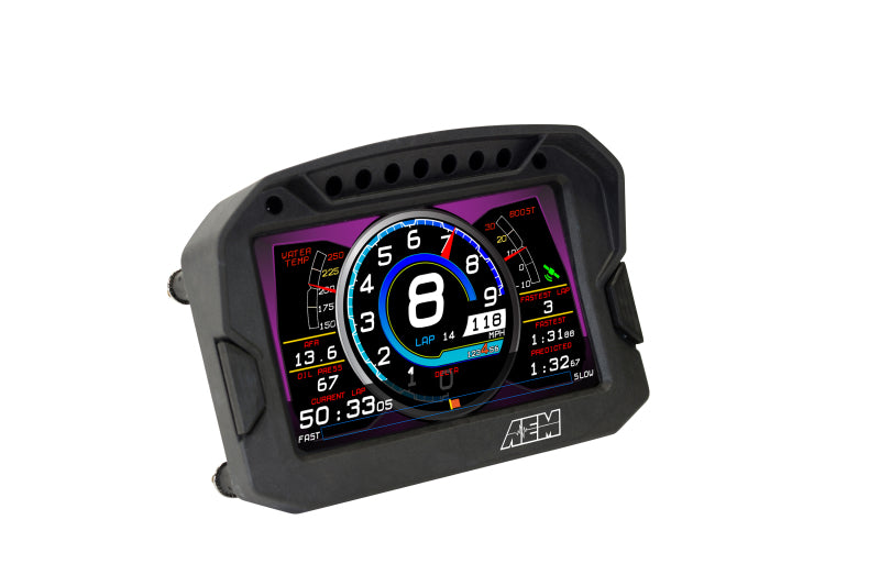 AEM CD-5LG Carbon Logging Digital Dash Display with 10 Hz GPS, Part Number 30-5603