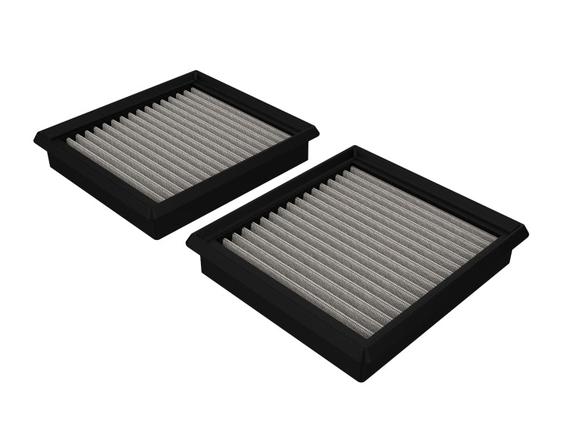 aFe MagnumFLOW Pro DRY S Air Filter Pair, Part Number 31-10196, for Nissan 350Z, 370Z and Infiniti QX50
