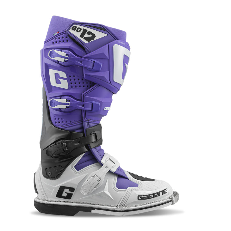 Gaerne GAR2174-123-10 SG12 Limited Edition LE Boot, Purple/Black/White, Size 10