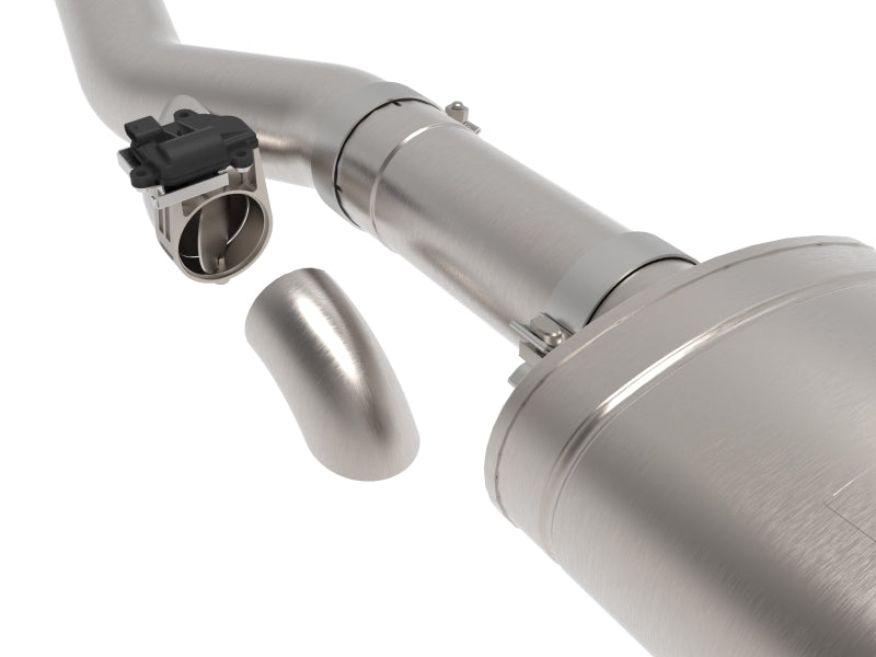 aFe Gemini XV 4-Inch to Dual 3-Inch Stainless Steel Cat-Back Exhaust with Cutout for 2019-2021 GM Silverado/Sierra 1500 6.2L V8 | 49-34140