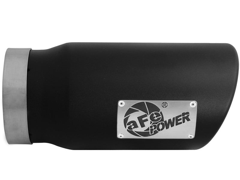 aFe MACH Force-Xp Black Stainless Steel Bolt-On Exhaust Tip, Part Number 49T50601-B12