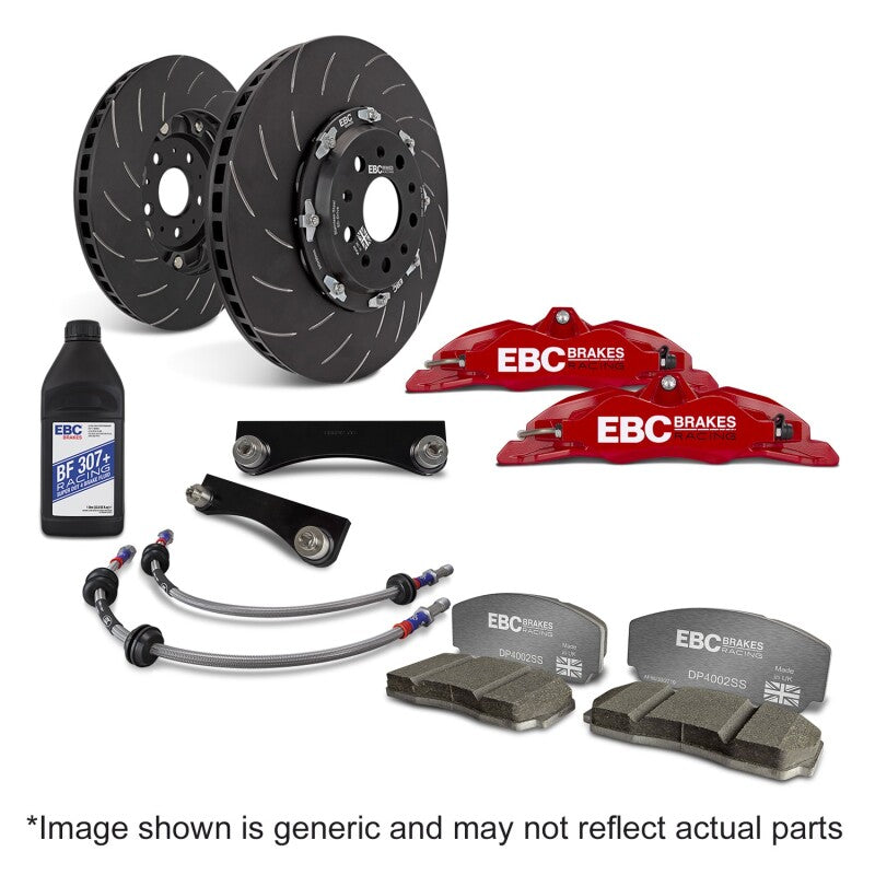 EBC Racing BBK031RED-1 Red Apollo-4 Front Big Brake Kit for 2012-2021 Subaru BRZ and Toyota GT86