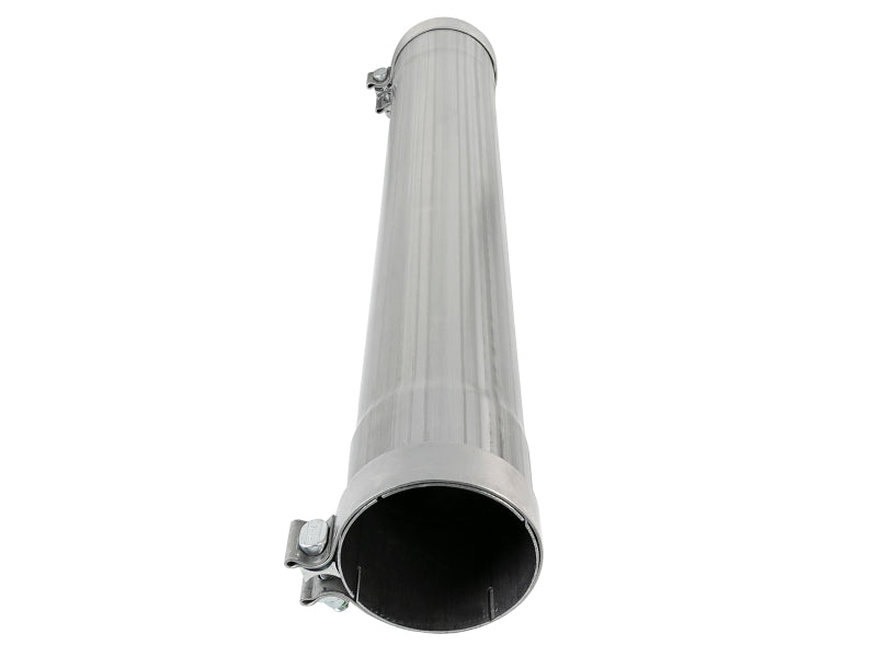 aFe SATURN 4S 409 Stainless Steel Muffler Delete Pipe, 4-Inch Inlet/Outlet, Part Number 49M00039