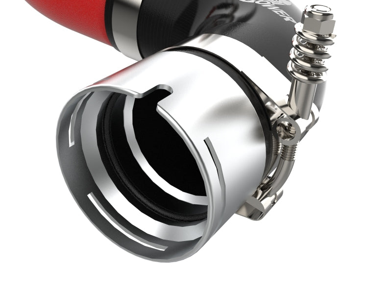 aFe BladeRunner 3-Inch Aluminum Hot Charge Pipe Red, Part Number 46-20508-R