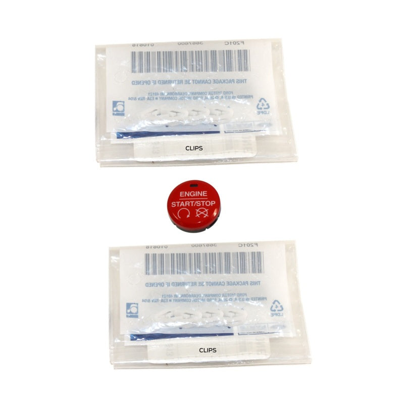 Ford Racing frpM-10B776-MR - 15-17 Mustang Red Starter Button Installation Kit