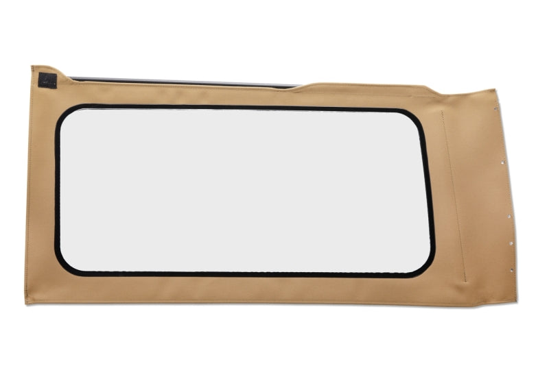Bestop OE JL Replacement Windows for Jeep Wrangler JL 2018-2026 — Left Hand Quarter, Tan Twill, Clear
