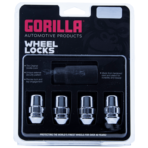 Gorilla Automotive 71621N Chrome Acorn Locking Lug Nuts, M12 x 1.25 Thread