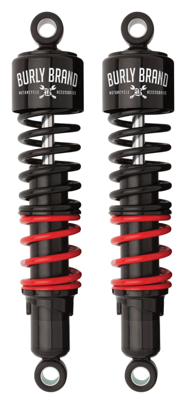 Burly Brand H-D Touring Stiletto Shocks 13in STD - Black