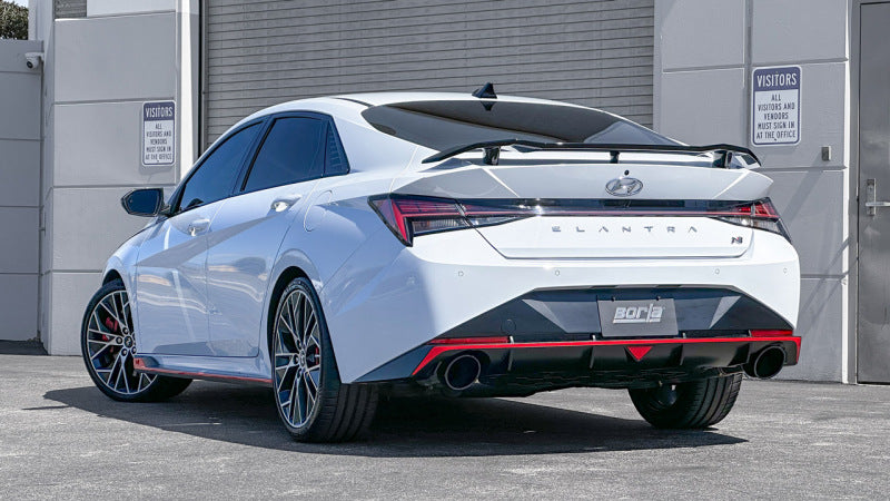 Borla ATAK Cat-Back Exhaust System with Black Chrome Tips for 2022-2023 Hyundai Elantra N 2.0L