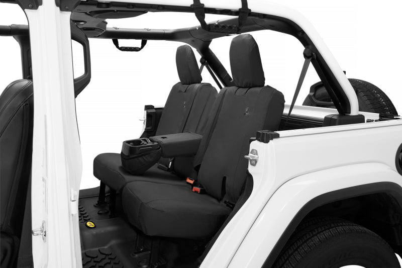 Bestop Jeep Wrangler JL 2018-2023 Rear Seat Cover with Fold Down Armrest – Black Diamond