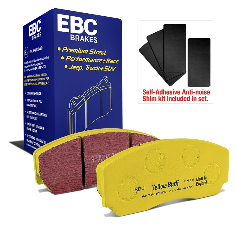 EBC Yellowstuff Front Brake Pads DP4002R for 1990-2000 Aston Martin Vantage 5.3L Twin Supercharged