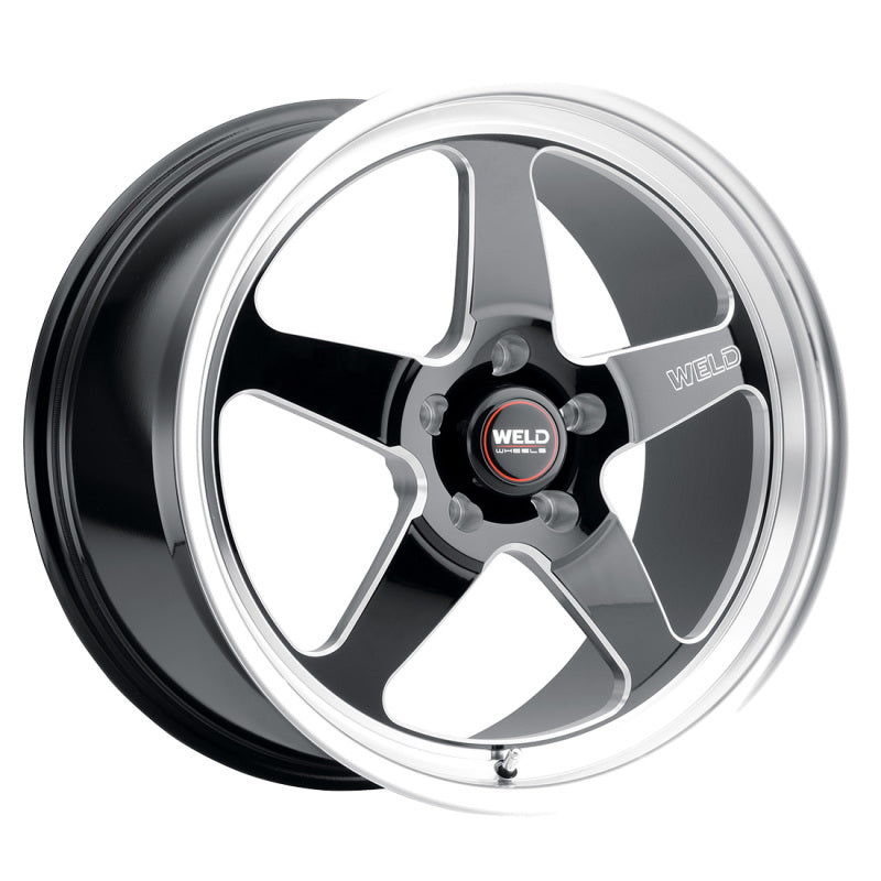 Weld 20x9.5 Ventura 6 6x135 ET28 BS6.375 Gloss BLK MIL DIA 87.1