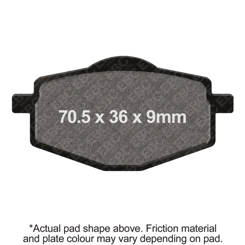 EBC Powersports SFA101 Organic Front Left Brake Pads for 2004-2009 Yamaha YJ125 Vino