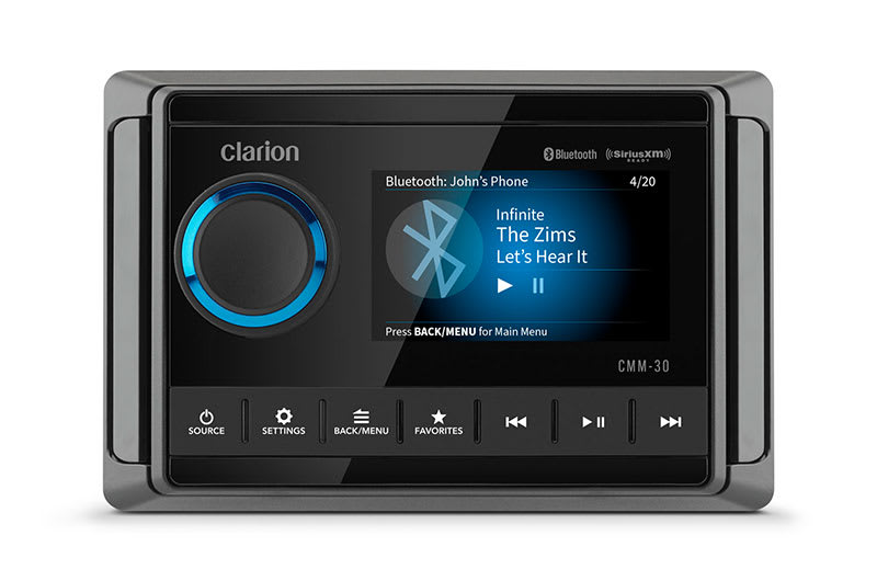 Clarion 010-03224-00 Marine AM/FM Tuner with built-in NOAA Weather Radio and SiriusXM-Ready Satellite Radio