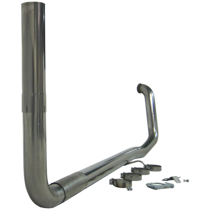 MBRP Smokers Universal Full-Size Pickup T-Pipe Dual Exhaust Kit, 4-Inch Aluminized Steel, Part MBRPUT2001