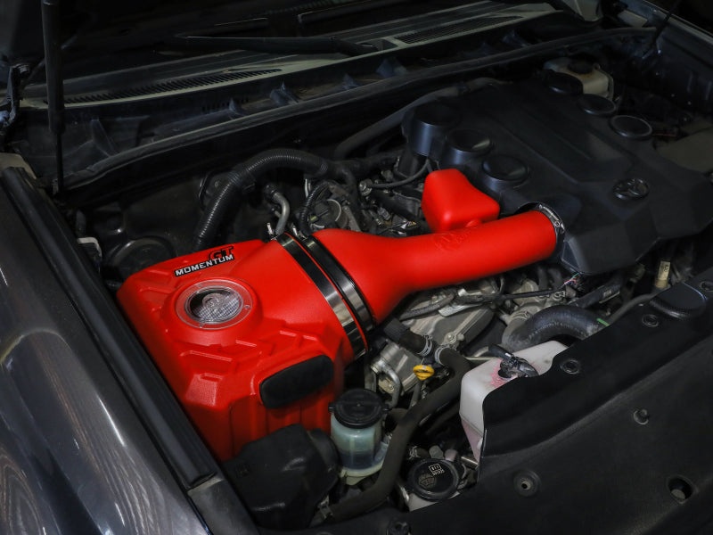 aFe Momentum GT Cold Air Intake System with Pro DRY S Filter, Red, Part Number 50-70095DR