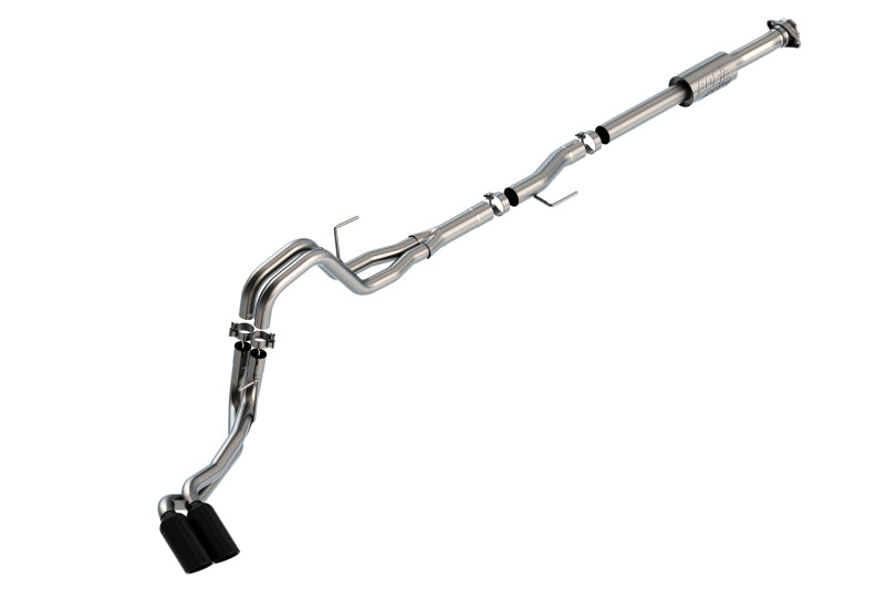 Borla F-150 2021 2.7L/3.5L 4DR CC SB EC STB LARI/KING R/PLINUM/LTD 3/2.25 DSE CB AK BLK CHR Tips
