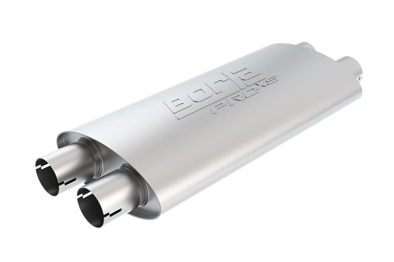 Borla ProXS 400493 Universal Muffler, Oval Dual Inlet and Dual Outlet