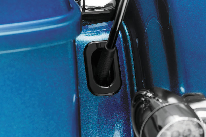 Kuryakyn 3108 Black Antenna Hole Accent for Harley-Davidson Touring Models