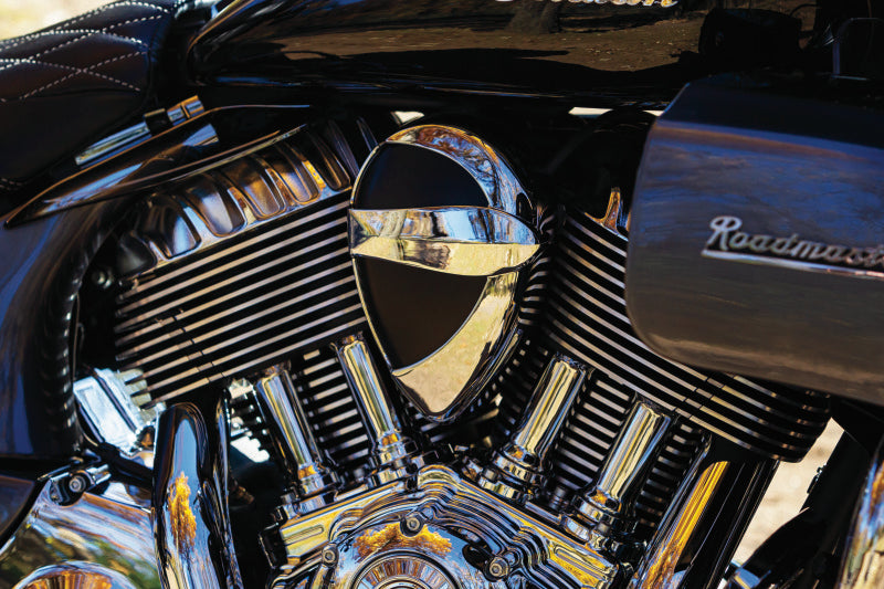Kuryakyn 5697 John Shope Series Chrome Horn Cover for Indian Motorcycles