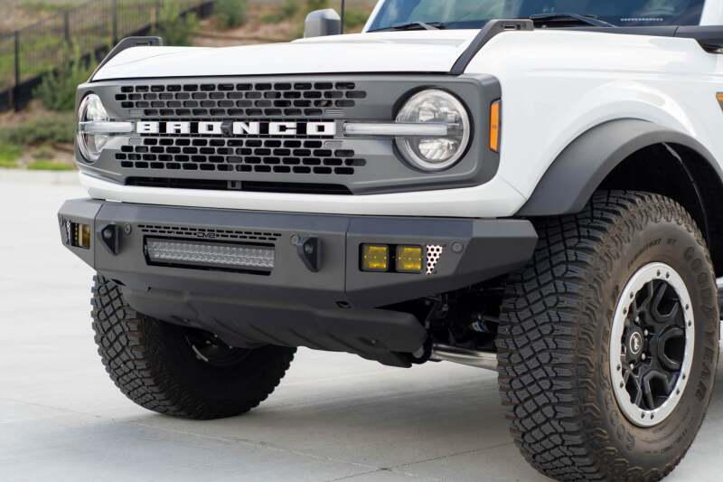 DV8 Offroad OE Plus Series Front Bumper V2 for 2021-2025 Ford Bronco, Part Number dveFBBR-06