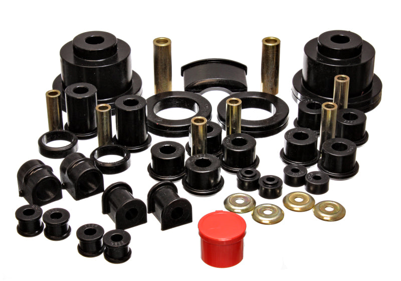 Energy Suspension 3.18134G - 2004-2006 Pontiac GTO Black Hyper-Flex Master Bushing Set