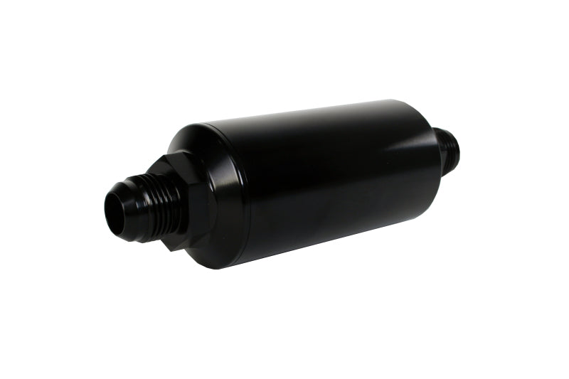 Aeromotive 12385 In-Line Fuel Filter, AN-10 Male, 10-Micron Microglass Element, Black Anodized