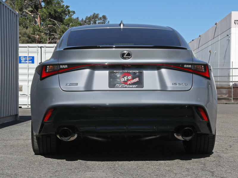 aFe Takeda 49-36060-B Axle-Back Exhaust System with Black Tips for 2014-2023 Lexus IS350 3.5L V6