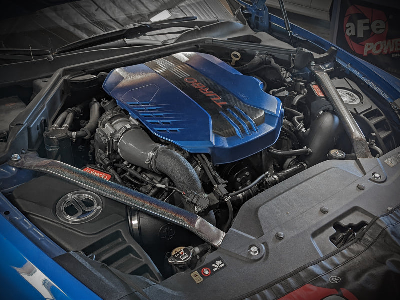aFe Takeda Momentum Pro 5R Cold Air Intake for Kia Stinger and Genesis G70 3.3L V6 Turbo, Part Number 56-70038R