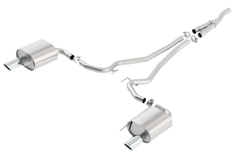 Borla ATAK Cat-Back Exhaust System, Part Number 140585, for 2015–2023 Ford Mustang 2.3L EcoBoost