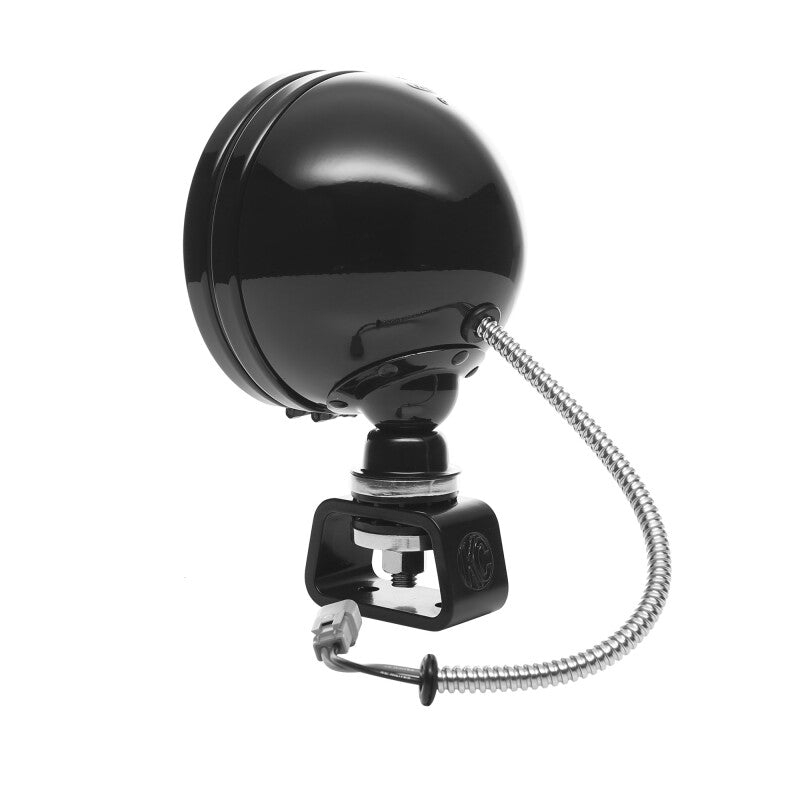 KC HiLiTES Daylighter 6-Inch 100W Halogen Light, Spread Beam, Black Steel Housing - KCL1234