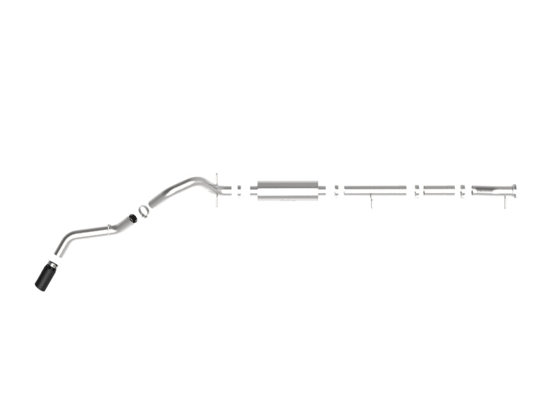 aFe Apollo GT Series 4-Inch 409 Stainless Steel Cat-Back Exhaust with Black Tip, Part Number 49-44123-B