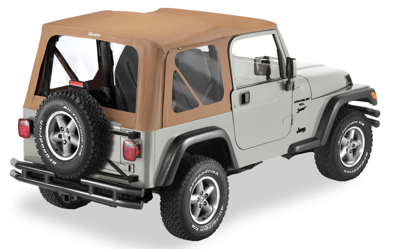 Bestop A-Top for OEM - 1997-2002 Jeep Wrangler TJ Replace with Spice Fabric and Clear Windows