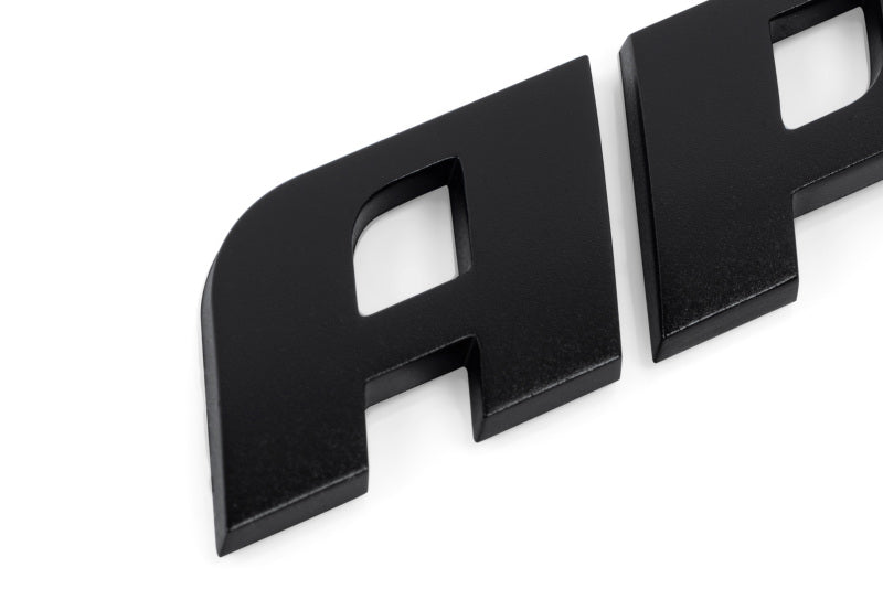 APR Satin Black Badge - 4.25 x 0.88 inches, OEM-Style 3D Domed Design