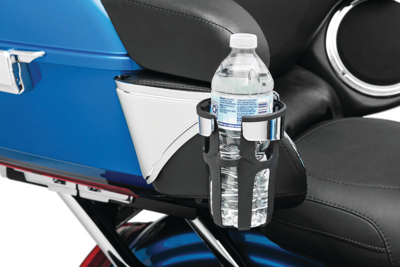 Kuryakyn Reflex Right-Side Passenger Drink Holder for Harley-Davidson Touring Models, Chrome - 6486