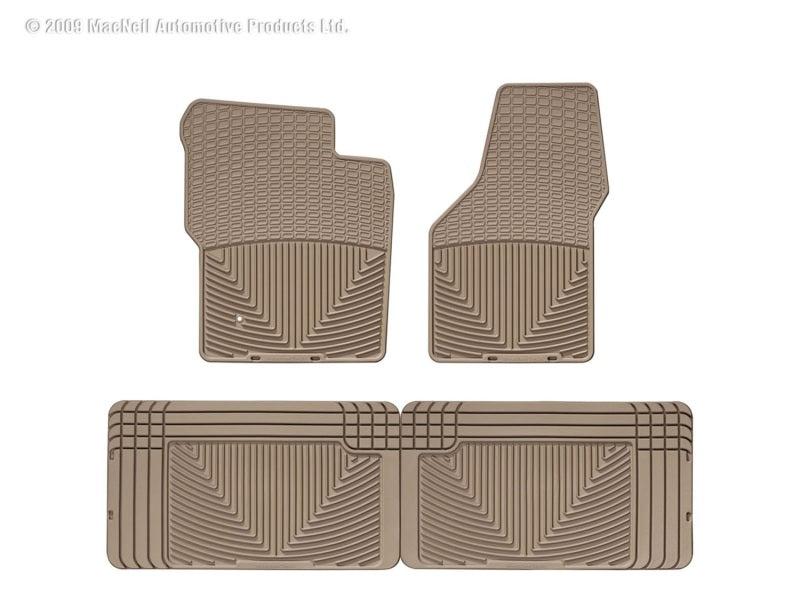 WeatherTech 99-10 Ford F250/F350/F450/F550 Front and Rear Rubber Mats - Tan