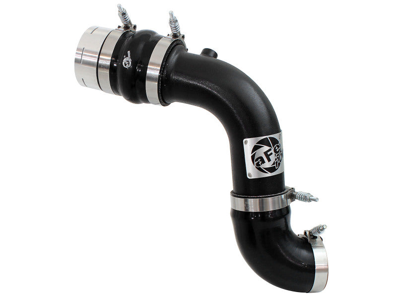 aFe BladeRunner 3-Inch Aluminum Cold Charge Pipe, Black, Part Number 46-20149-B, for 2011-2016 Ford 6.7L Power Stroke Diesel Trucks