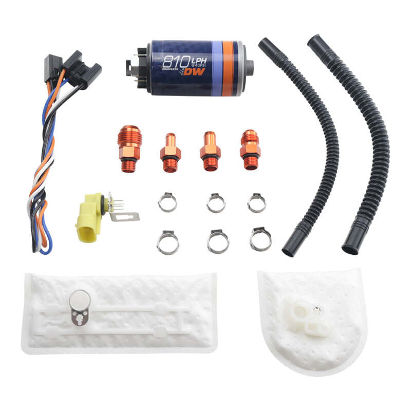 DeatschWerks DWK9-811-1002 DW810 Brushless 810 LPH In-Tank Fuel Pump with Install Kit
