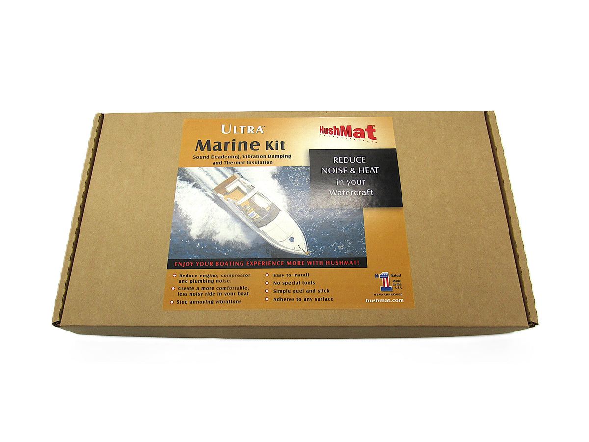 HushMat Marine Boat Complete Engine Cover and Transom Thermal Insulation and Deadener