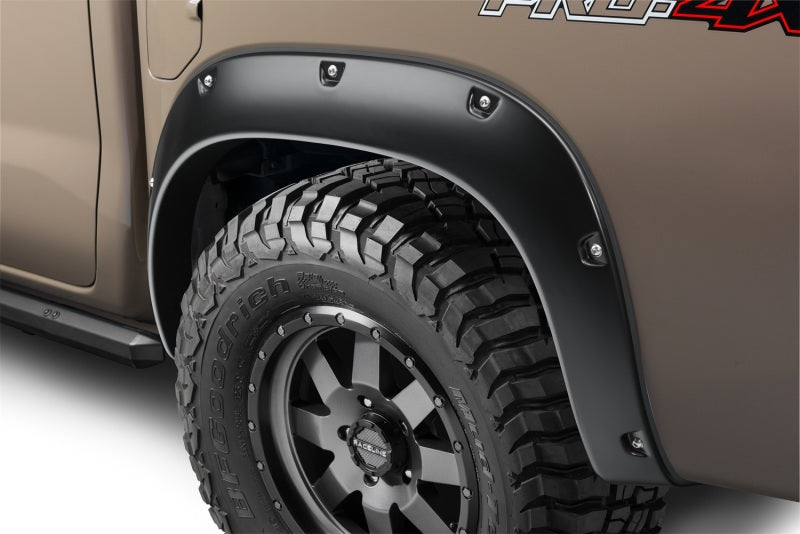 Bushwacker 22-23 Nissan Frontier Pocket Style Fender Flares 4pc - Black