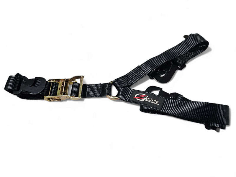 Elektric Offroad Tire Y Strap with Heavy-Duty Ratchet System - Fits Tires Up to 40 Inches