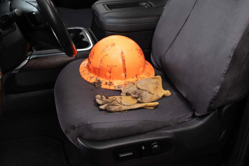 Covercraft 2024+ Toyota Corolla Cross Polycotton SeatSaver Custom Front Row Seat Covers - Charcoal