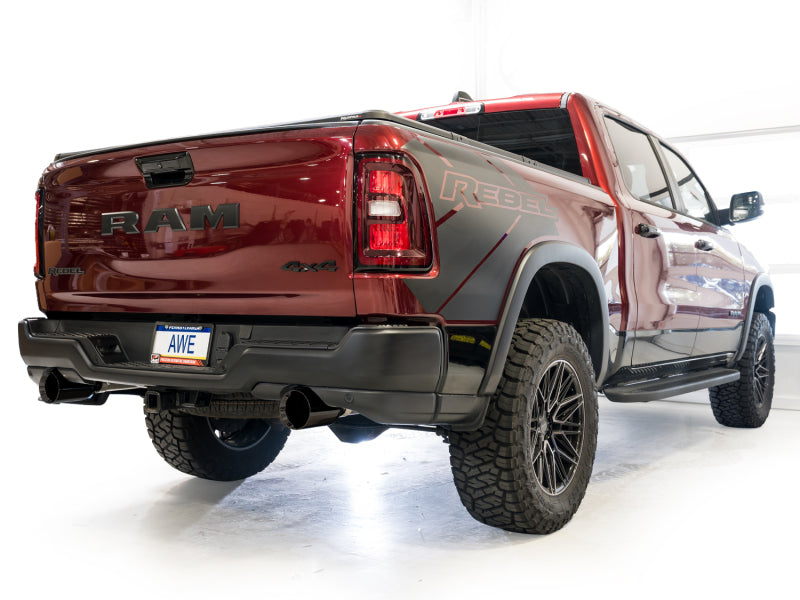 AWE Tuning 2025+ RAM 1500 3.0TT Rebel 0FG Cat-Back Exhaust with Diamond Black Tips