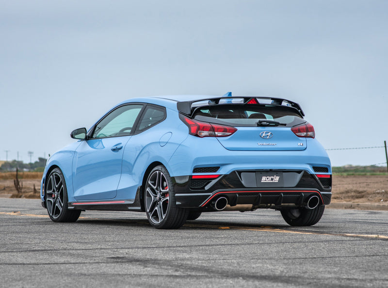 Borla 140832 ATAK Cat-Back Exhaust System with Bright Chrome Stainless Steel Tips for 2019-2022 Hyundai Veloster N