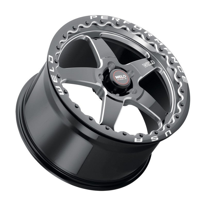 Weld 18x10.5 Ventura Beadlock 5x120.65 ET65 BS8.30 Gloss BLK MIL DIA 78.1